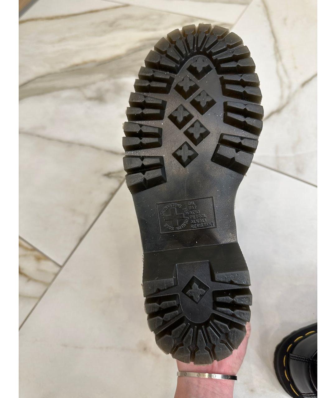 DR. MARTENS Черные кожаные ботинки, фото 5