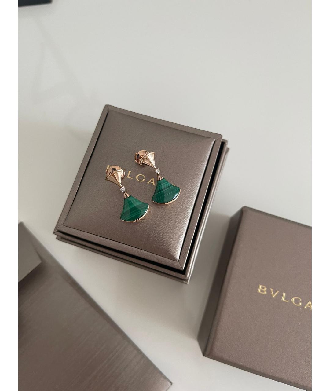 BVLGARI Серьги из розового золота, фото 3