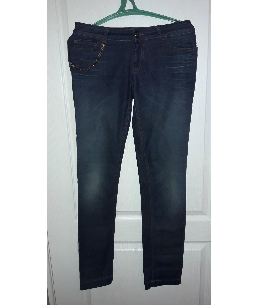 GUCCI Темно-синие хлопковые прямые джинсы, фото 6