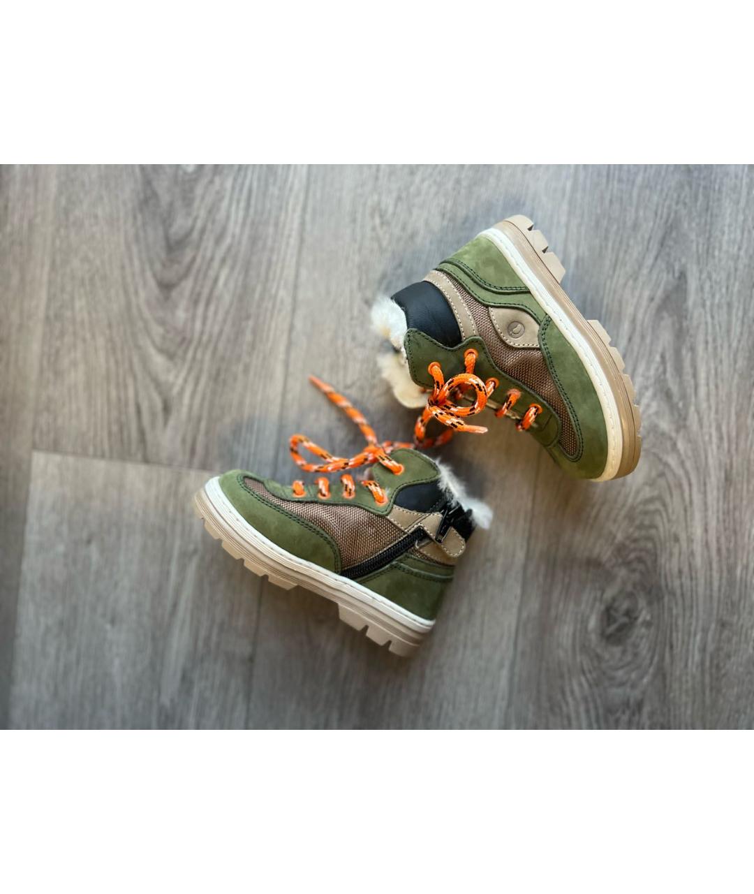 WALKEY Зеленые замшевые ботинки, фото 6
