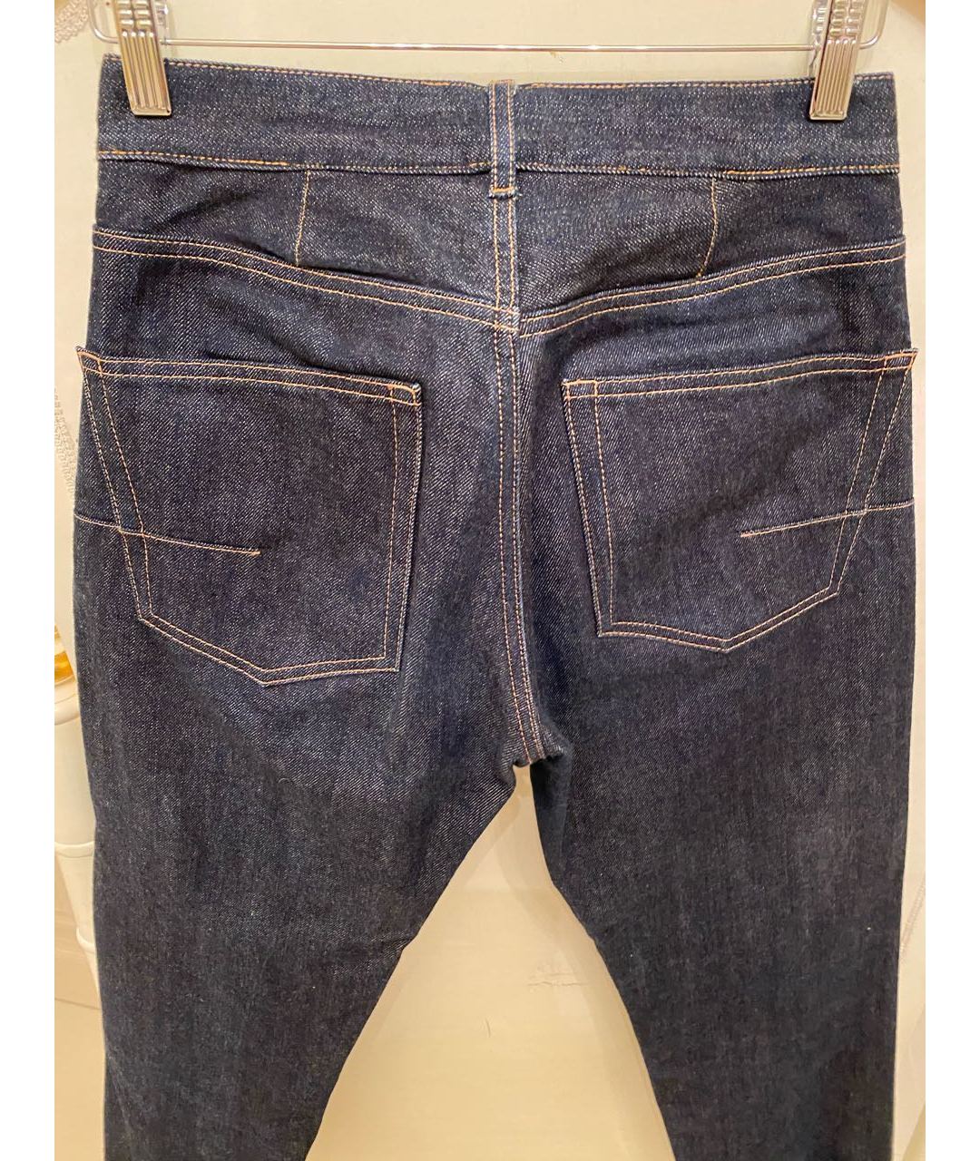CHRISTIAN DIOR PRE-OWNED Темно-синие прямые джинсы, фото 4