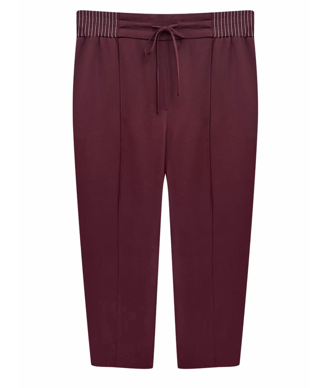 VALENTINO Бордовые брюки широкие, фото 1