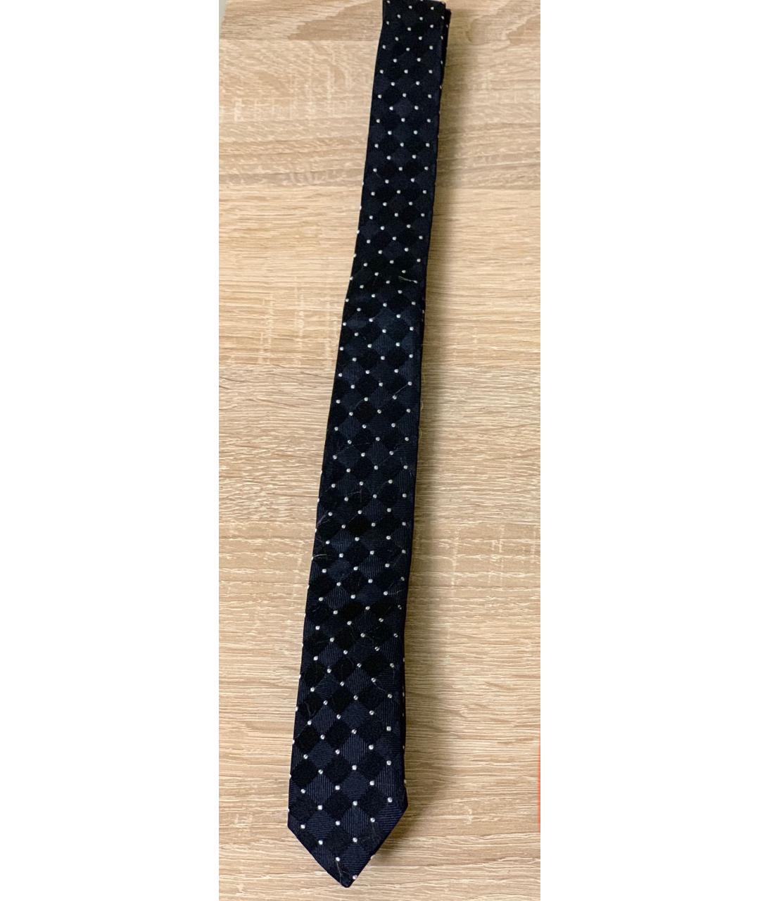 DOLCE&GABBANA Черный шелковый галстук, фото 3