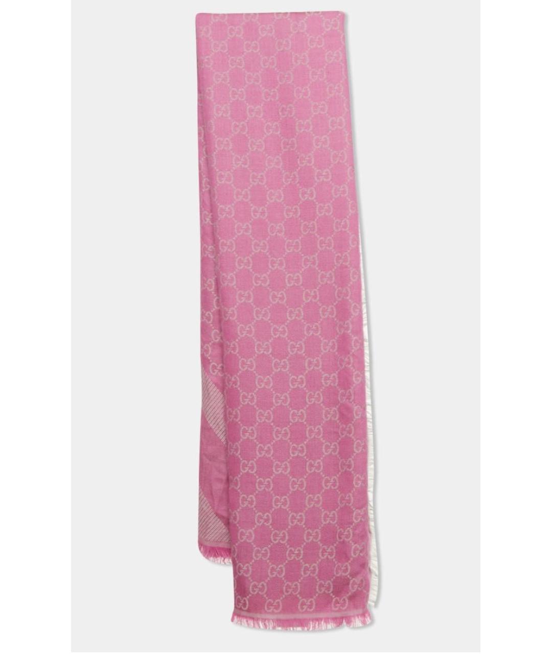 GUCCI Розовый хлопковый платок, фото 5