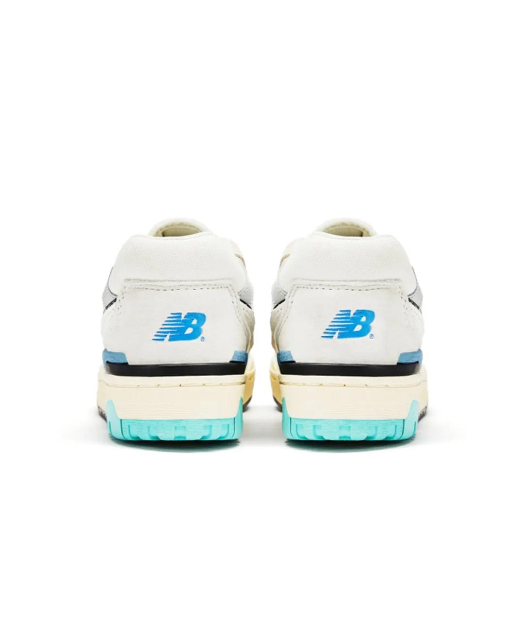 NEW BALANCE Белые кожаные низкие кроссовки / кеды, фото 4