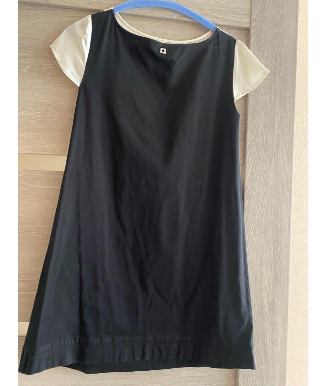 TWIN-SET Черное шелковое коктейльное платье, фото 2