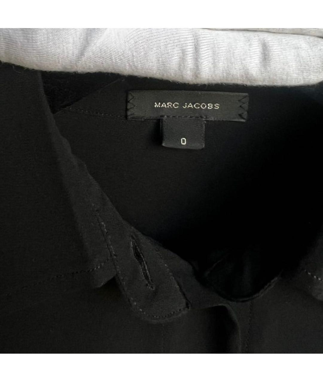 MARC JACOBS Черная шелковая блузы, фото 3