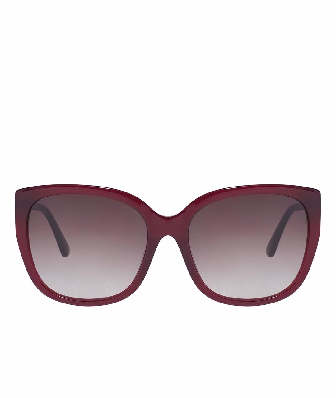 NINA RICCI Бордовые пластиковые солнцезащитные очки, фото 1
