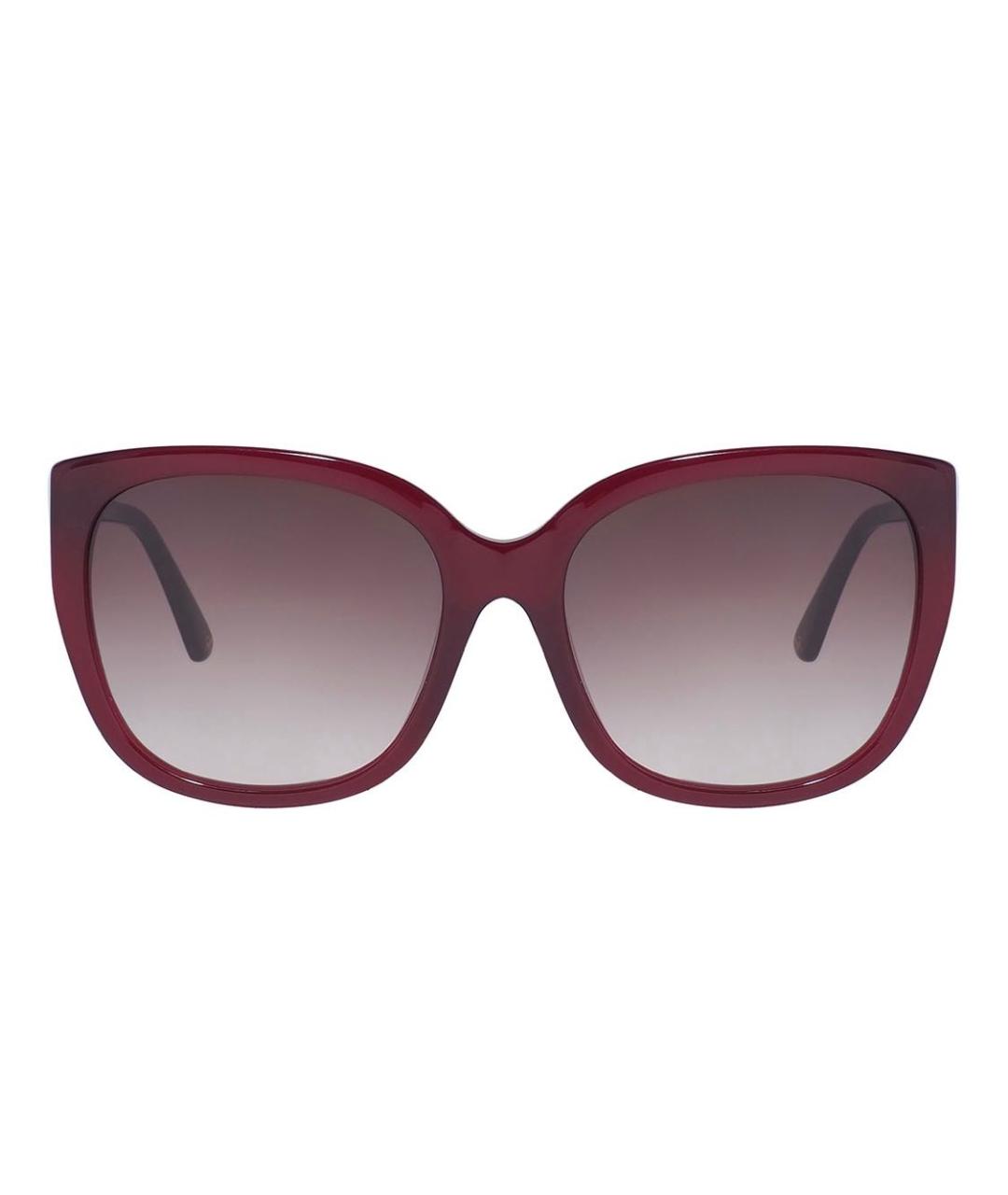 NINA RICCI Бордовые пластиковые солнцезащитные очки, фото 5