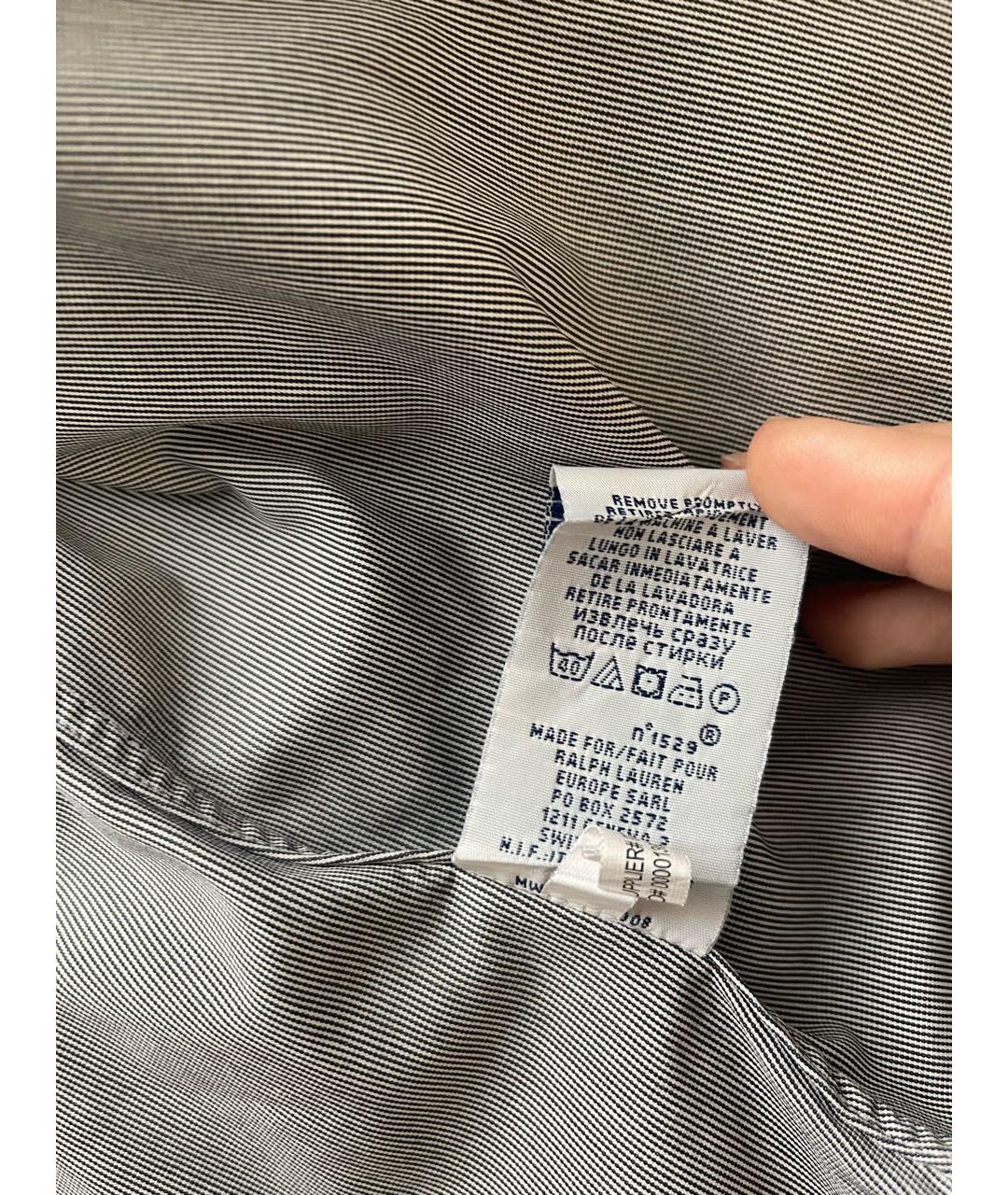 POLO RALPH LAUREN Антрацитовая хлопковая рубашка, фото 4