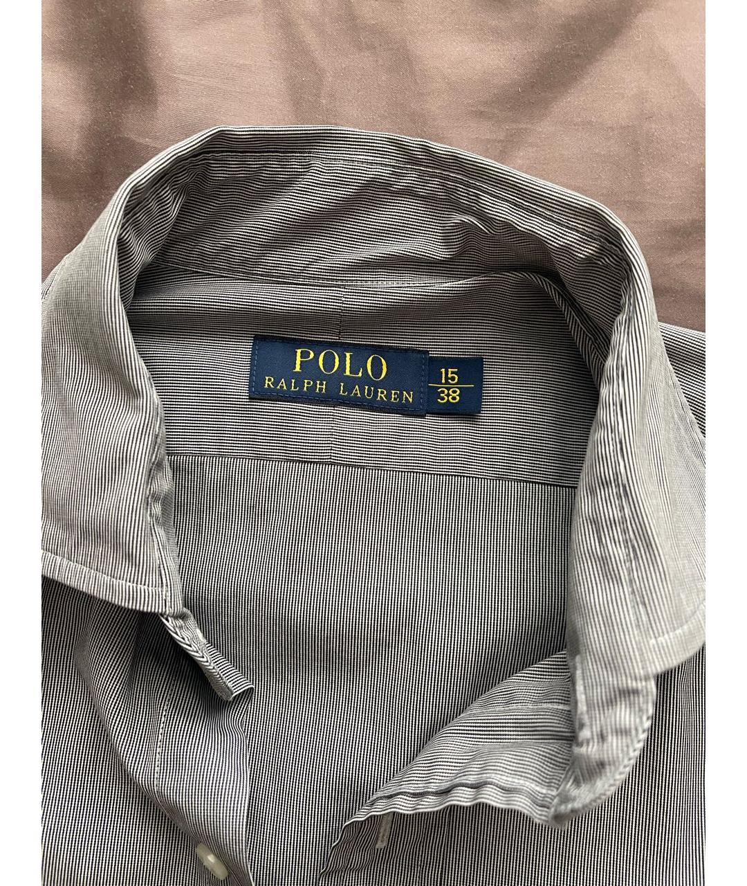 POLO RALPH LAUREN Антрацитовая хлопковая рубашка, фото 2