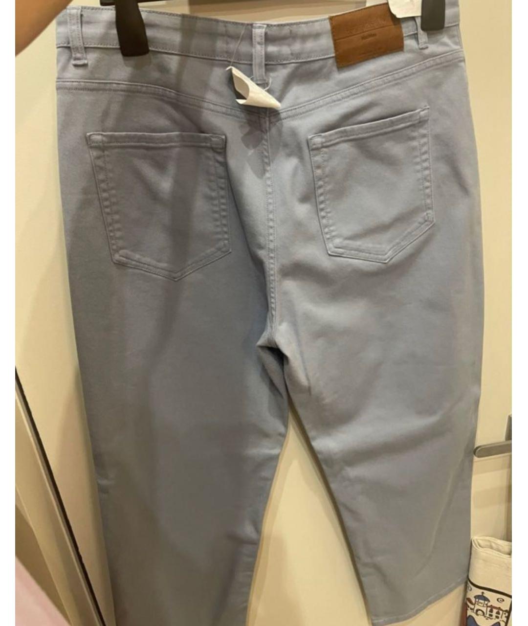 WEEKEND MAX MARA Голубые прямые джинсы, фото 3