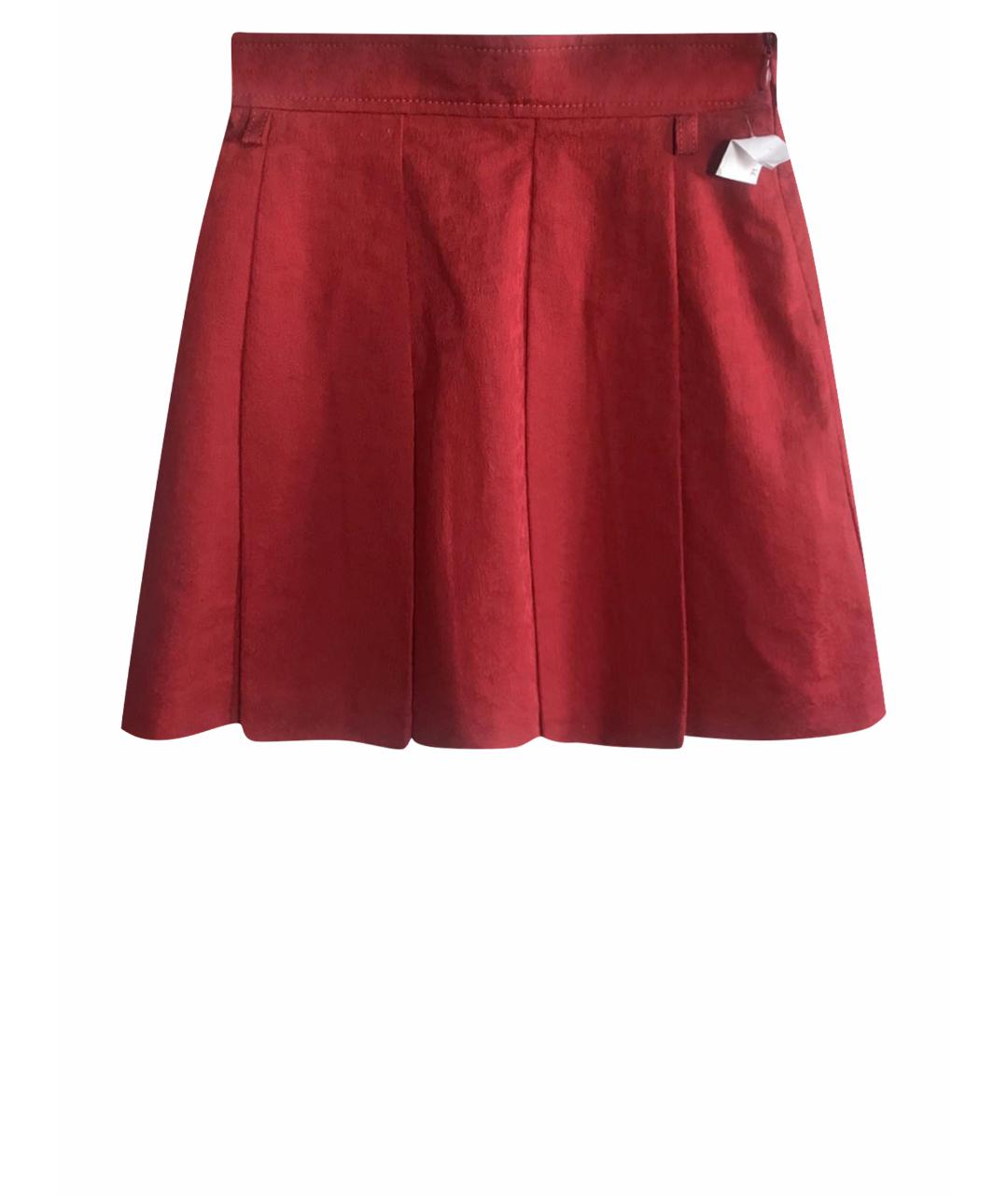 ESCADA Красная хлопковая юбка, фото 1