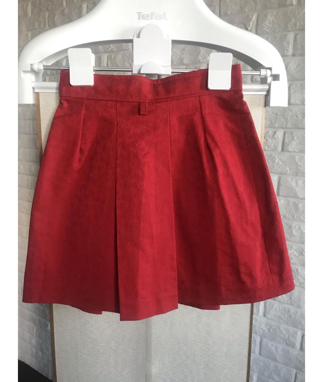 ESCADA Красная хлопковая юбка, фото 4