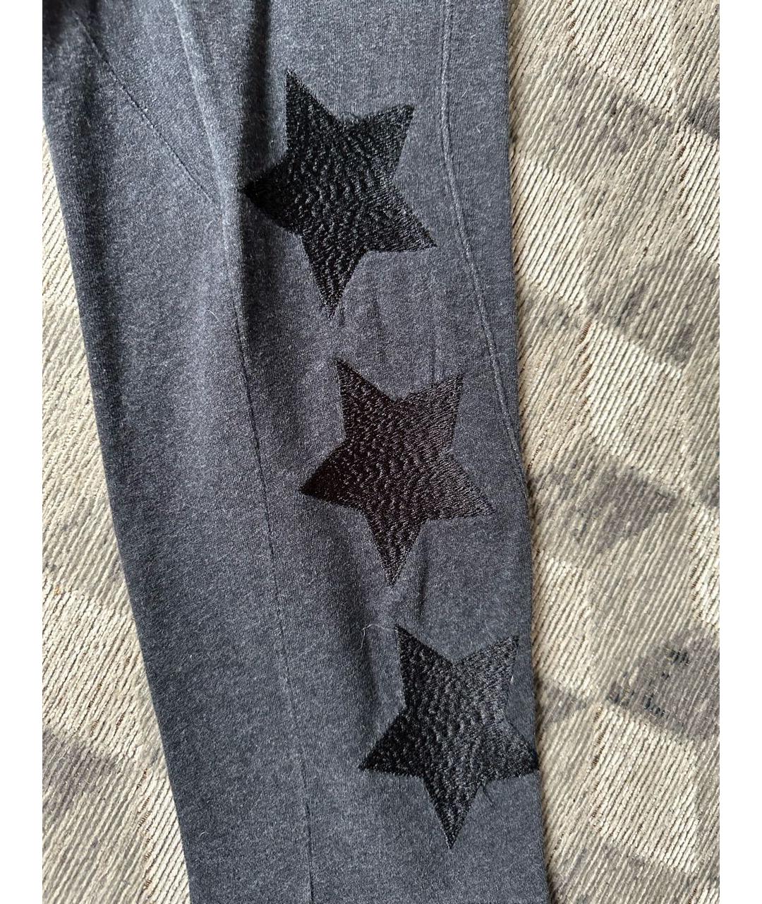JUST CAVALLI Антрацитовые хлопковые спортивные брюки и шорты, фото 5