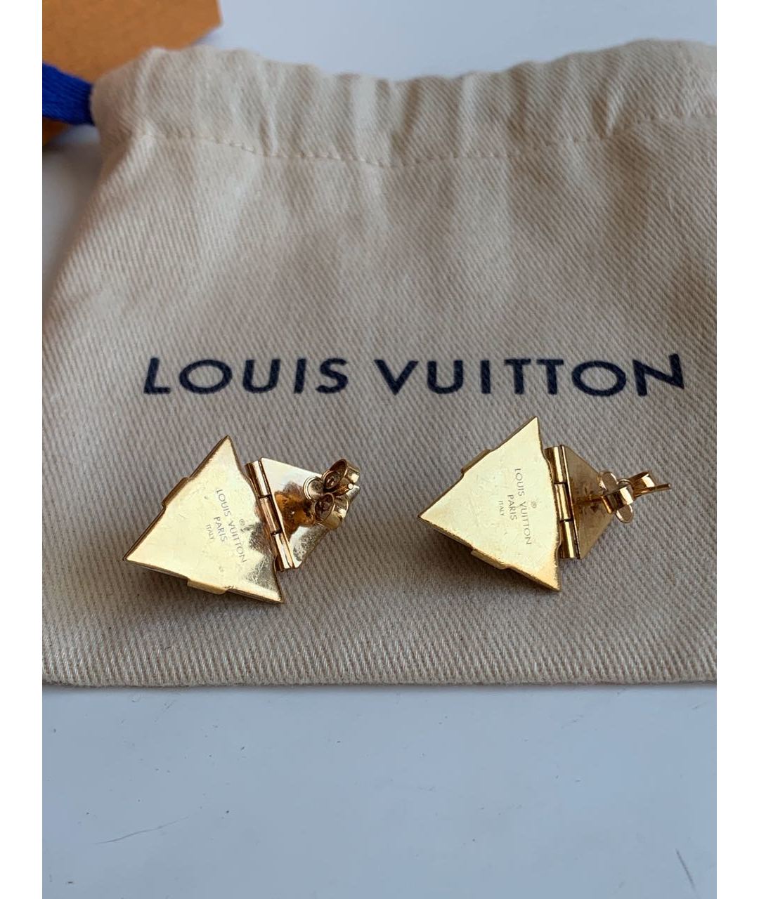 LOUIS VUITTON PRE-OWNED Золотые серьги, фото 6