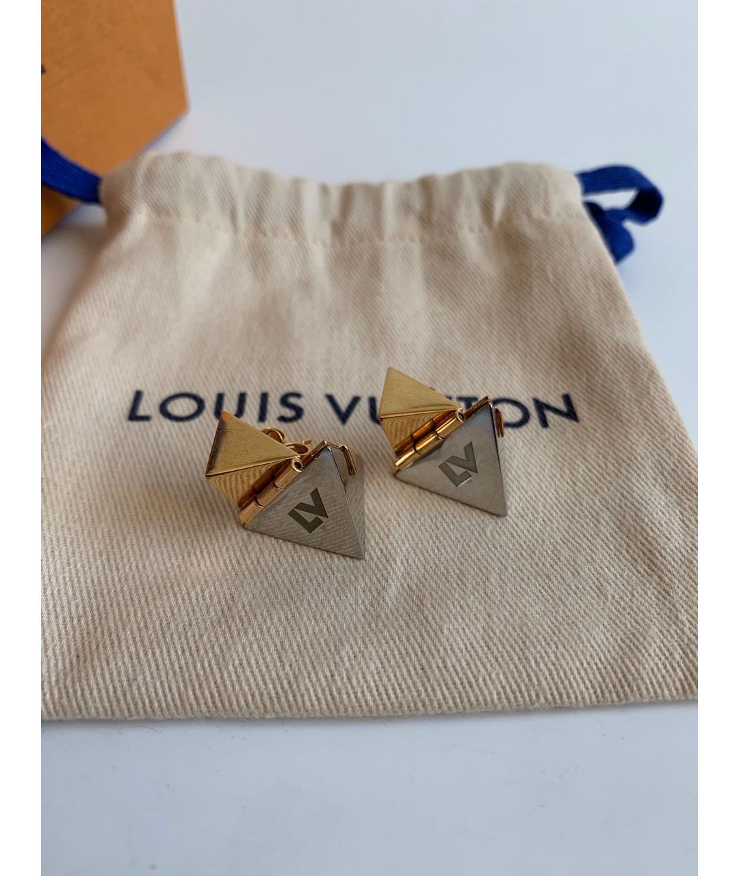 LOUIS VUITTON PRE-OWNED Золотые серьги, фото 3