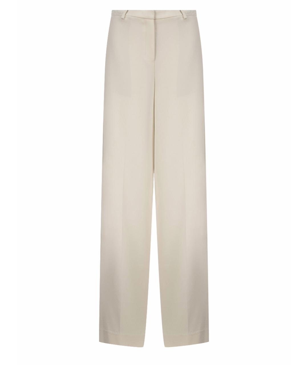 THEORY Белые полиэстеровые брюки широкие, фото 1