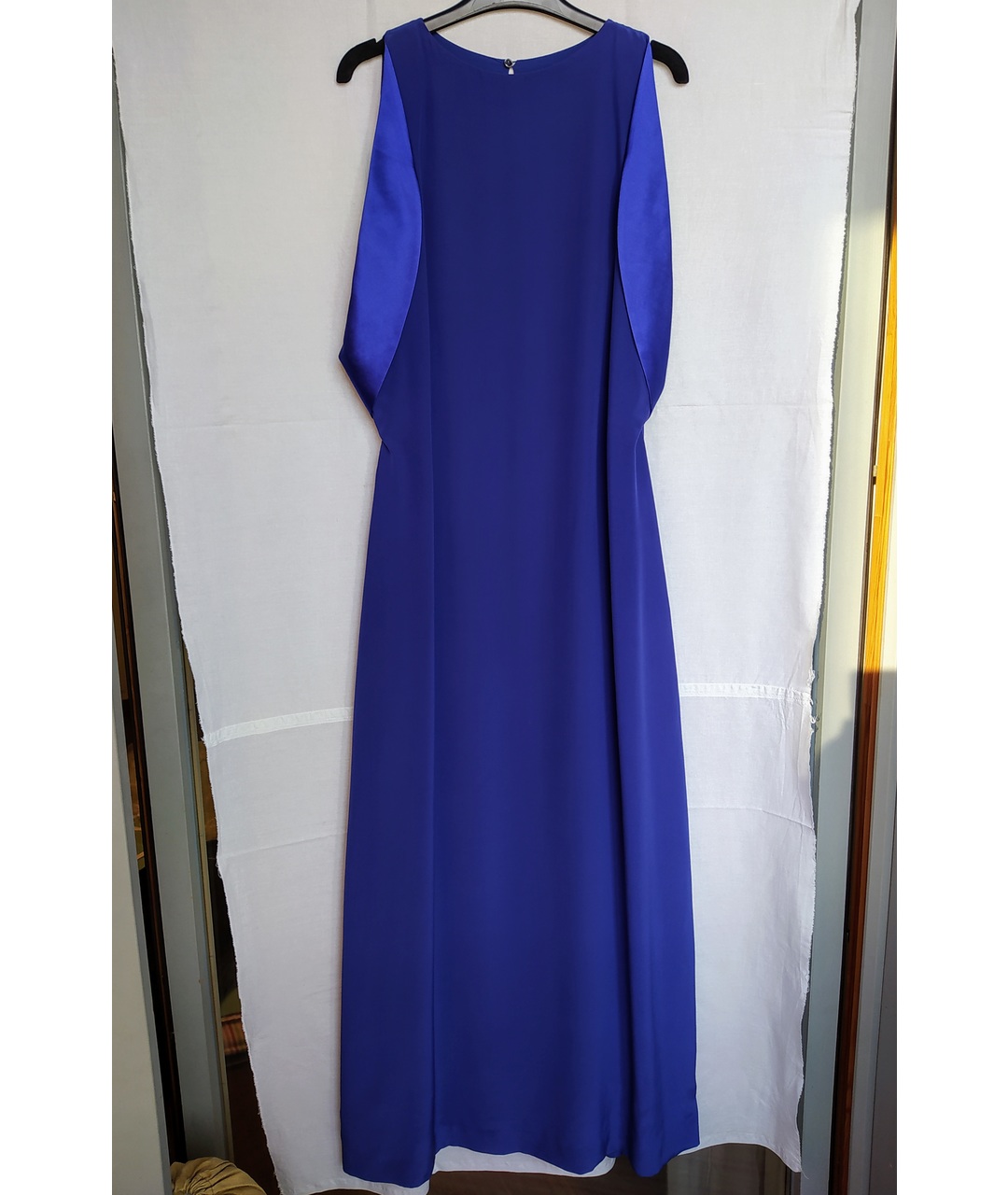 MAISON MARGIELA Синее шелковое вечернее платье, фото 6