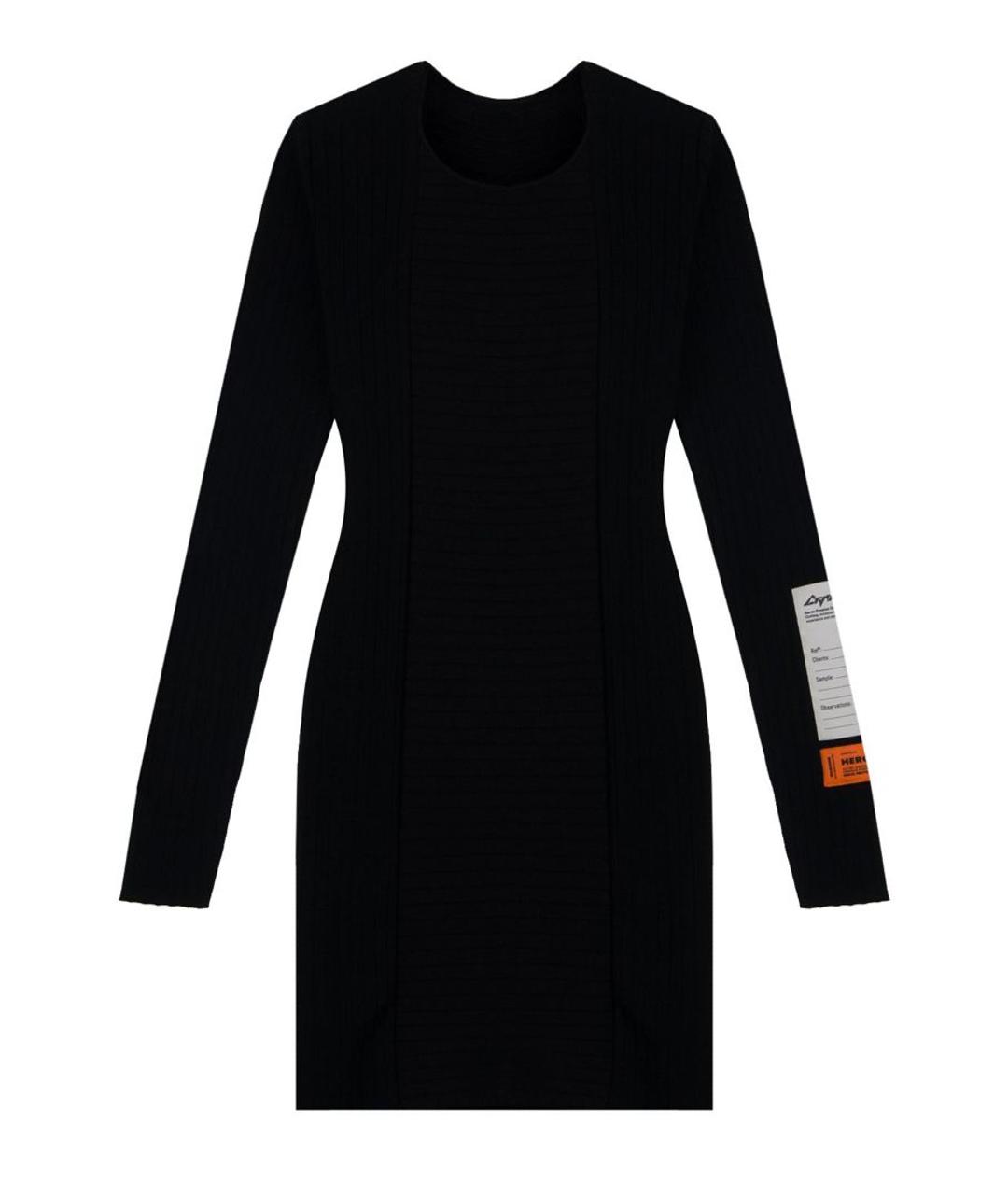 HERON PRESTON Черное вискозное платье, фото 1