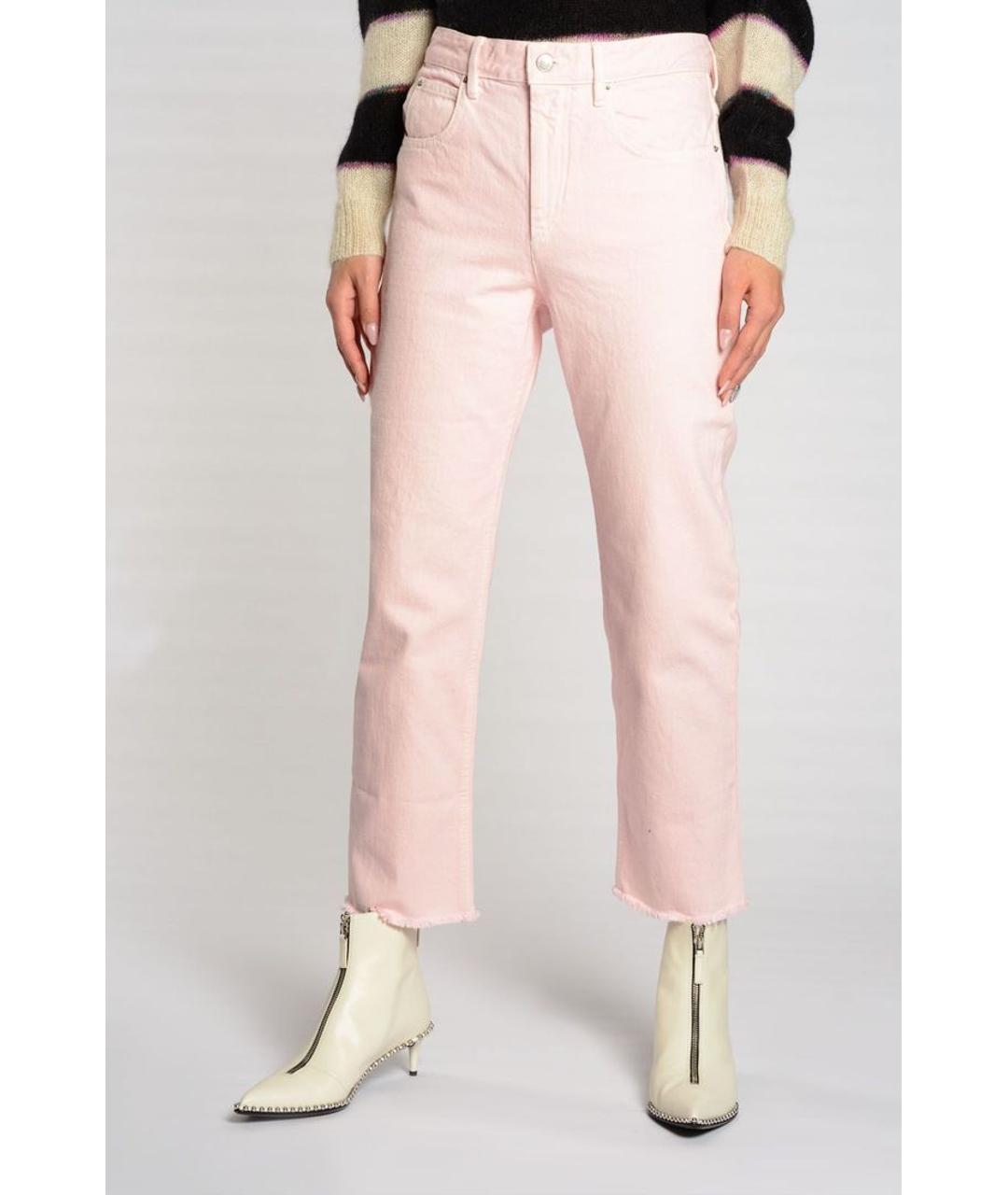 ISABEL MARANT ETOILE Розовые прямые джинсы, фото 4