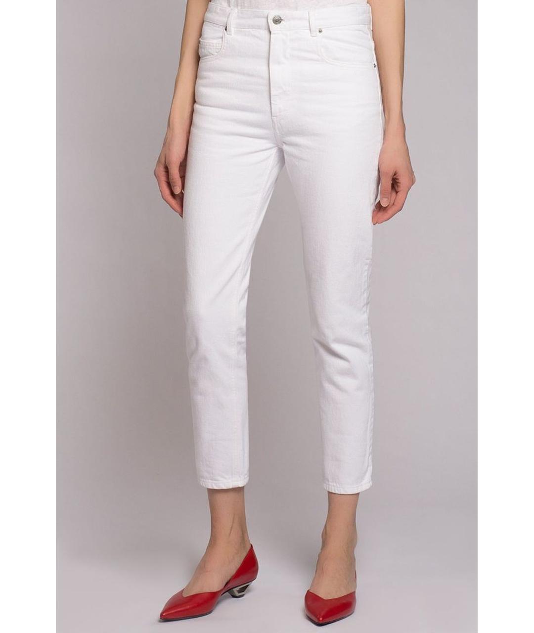 ISABEL MARANT ETOILE Белые джинсы слим, фото 3