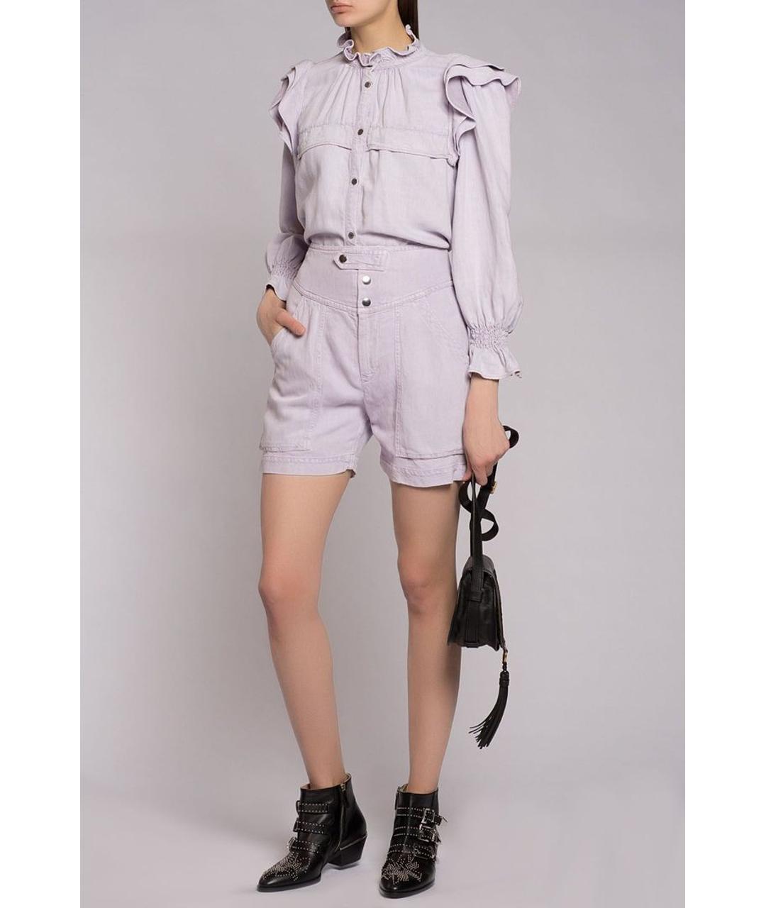 ISABEL MARANT ETOILE Фиолетовые шорты, фото 3
