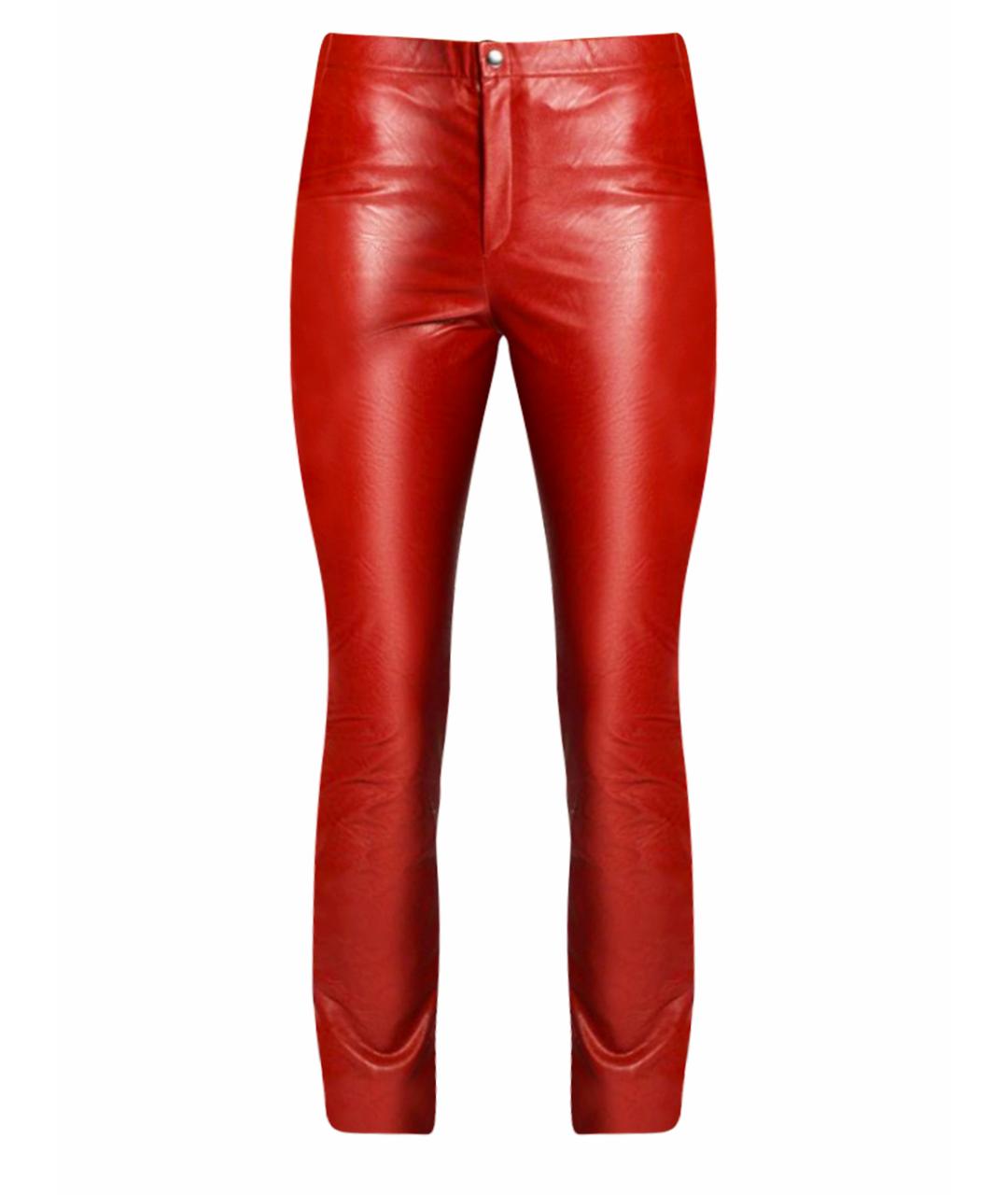 ISABEL MARANT ETOILE Красные вискозные брюки узкие, фото 1