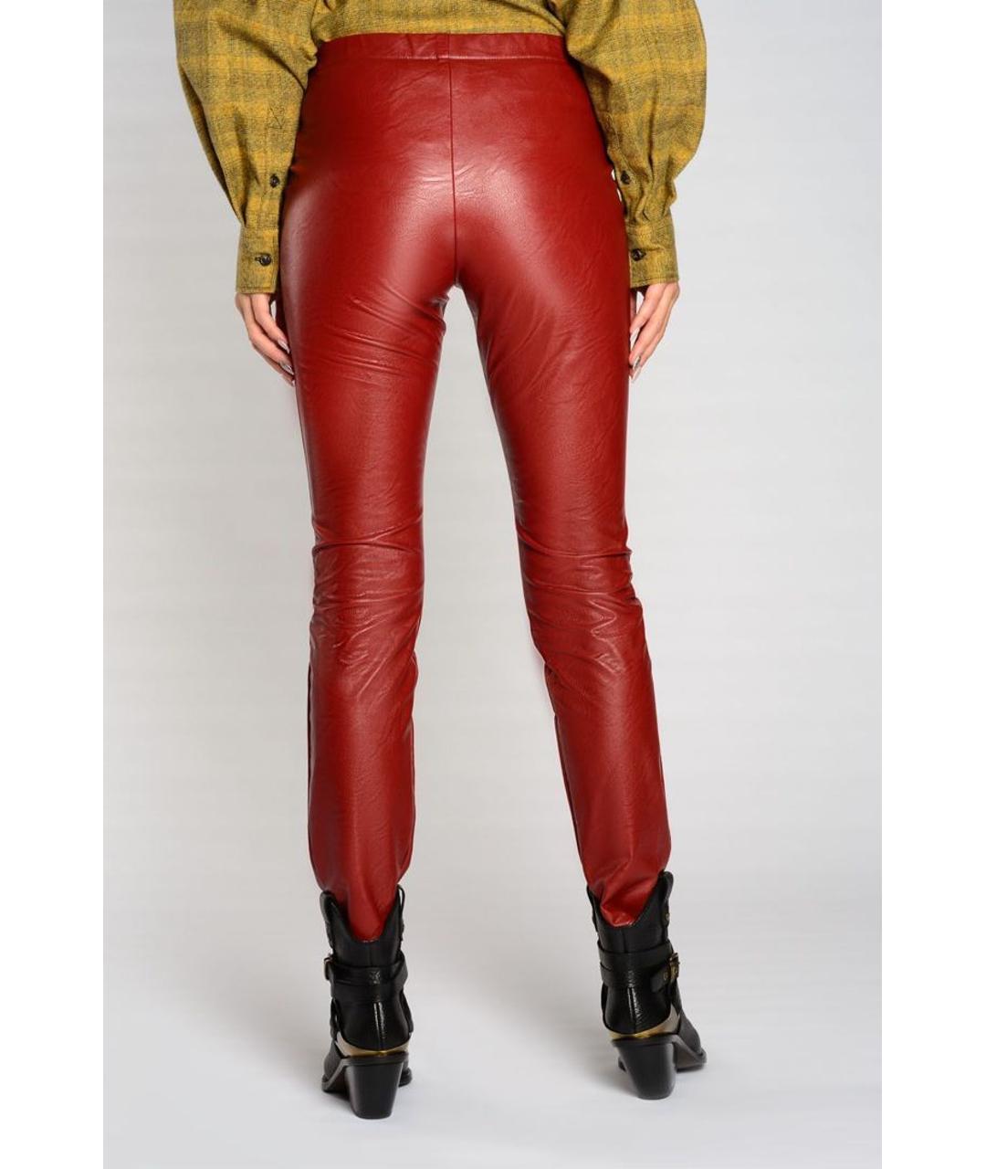 ISABEL MARANT ETOILE Красные вискозные брюки узкие, фото 3