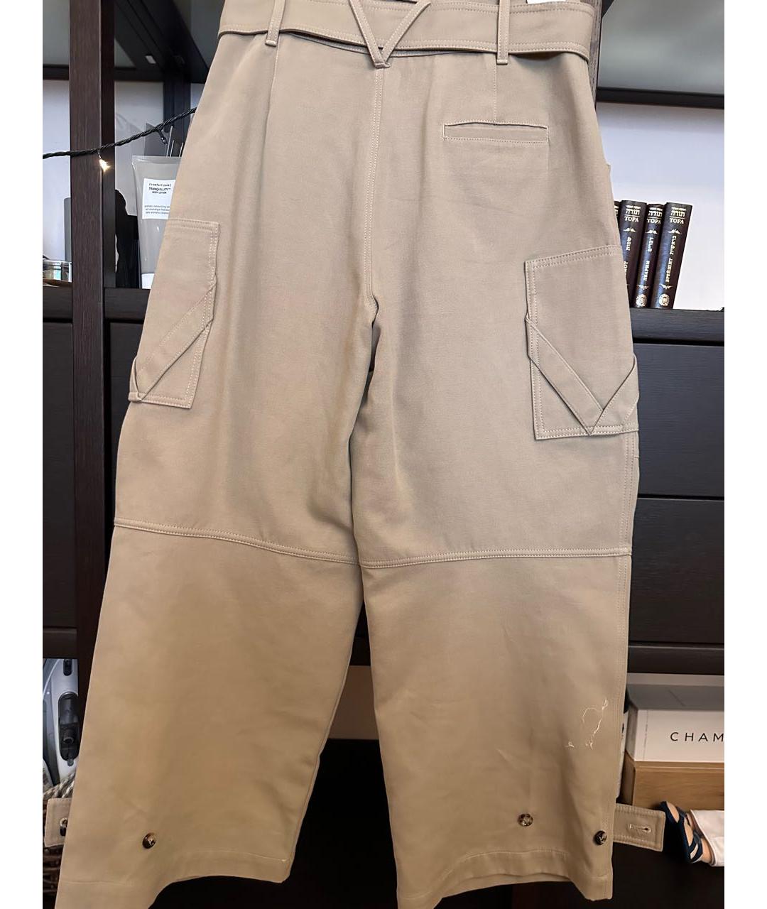 BOTTEGA VENETA Бежевые брюки широкие, фото 2