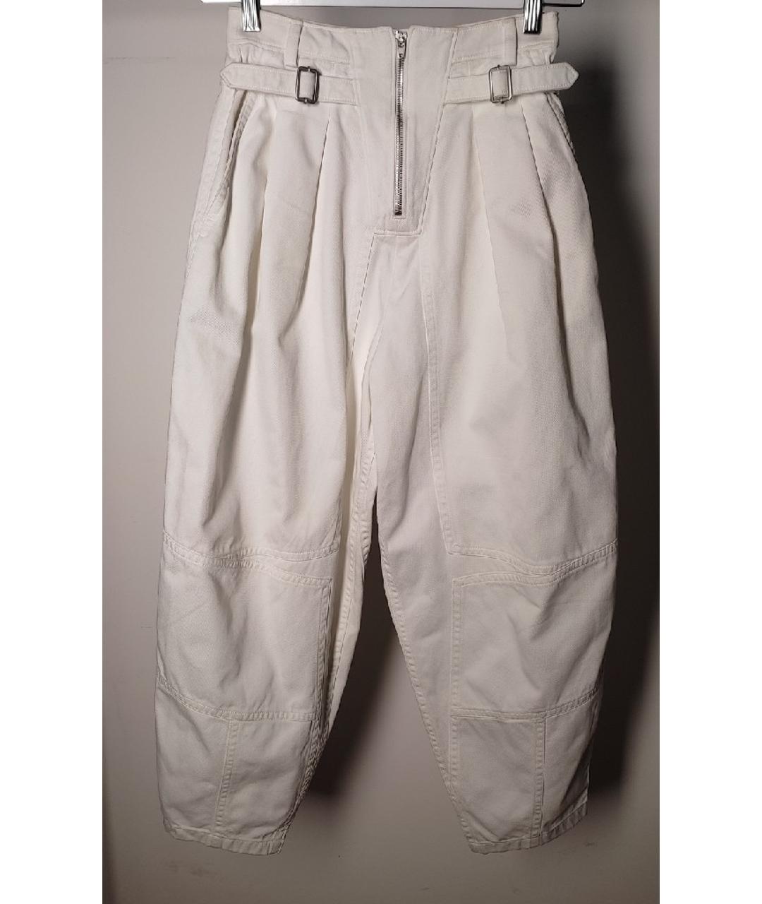 GIVENCHY Белые хлопковые прямые джинсы, фото 6