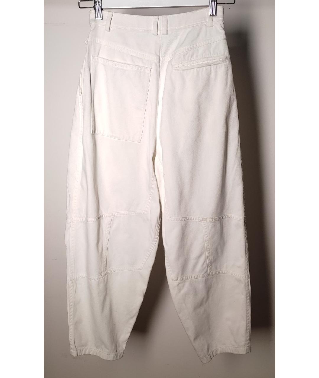 GIVENCHY Белые хлопковые прямые джинсы, фото 2