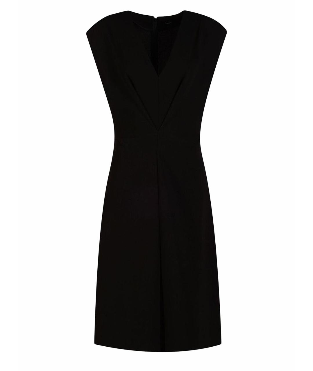 THEORY Черное синтетическое платье, фото 1