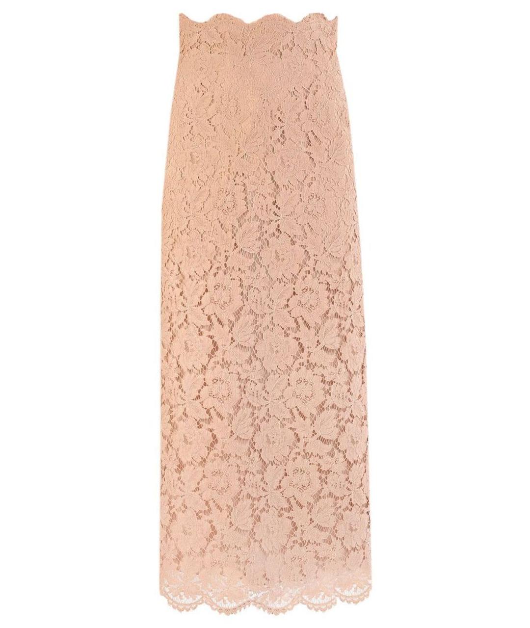 VALENTINO Розовая хлопковая юбка макси, фото 5