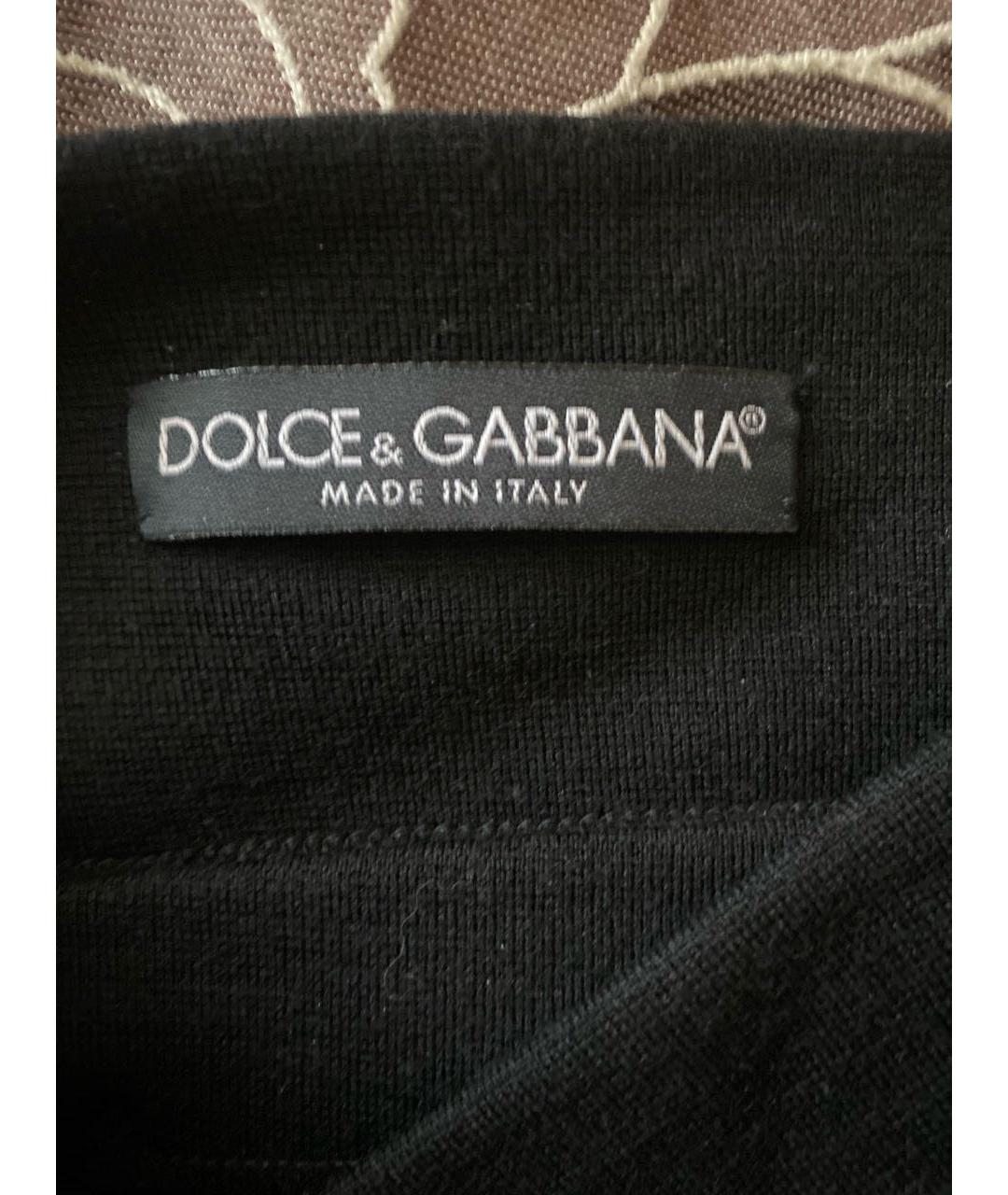 DOLCE&GABBANA Черная юбка миди, фото 3