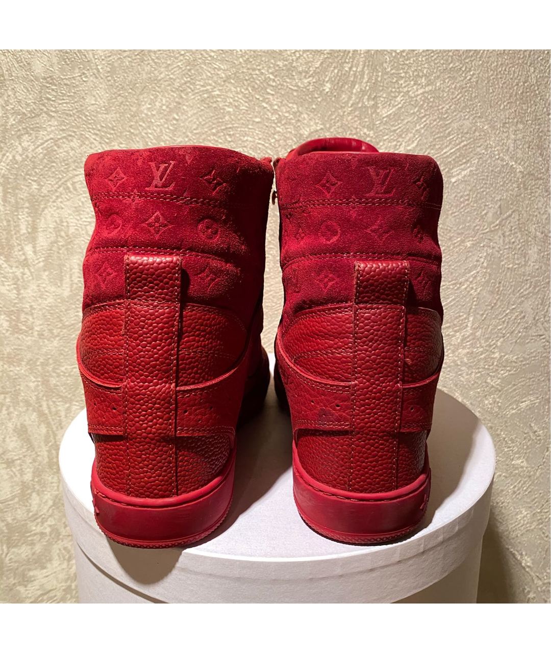 LOUIS VUITTON PRE-OWNED Красные кроссовки, фото 3