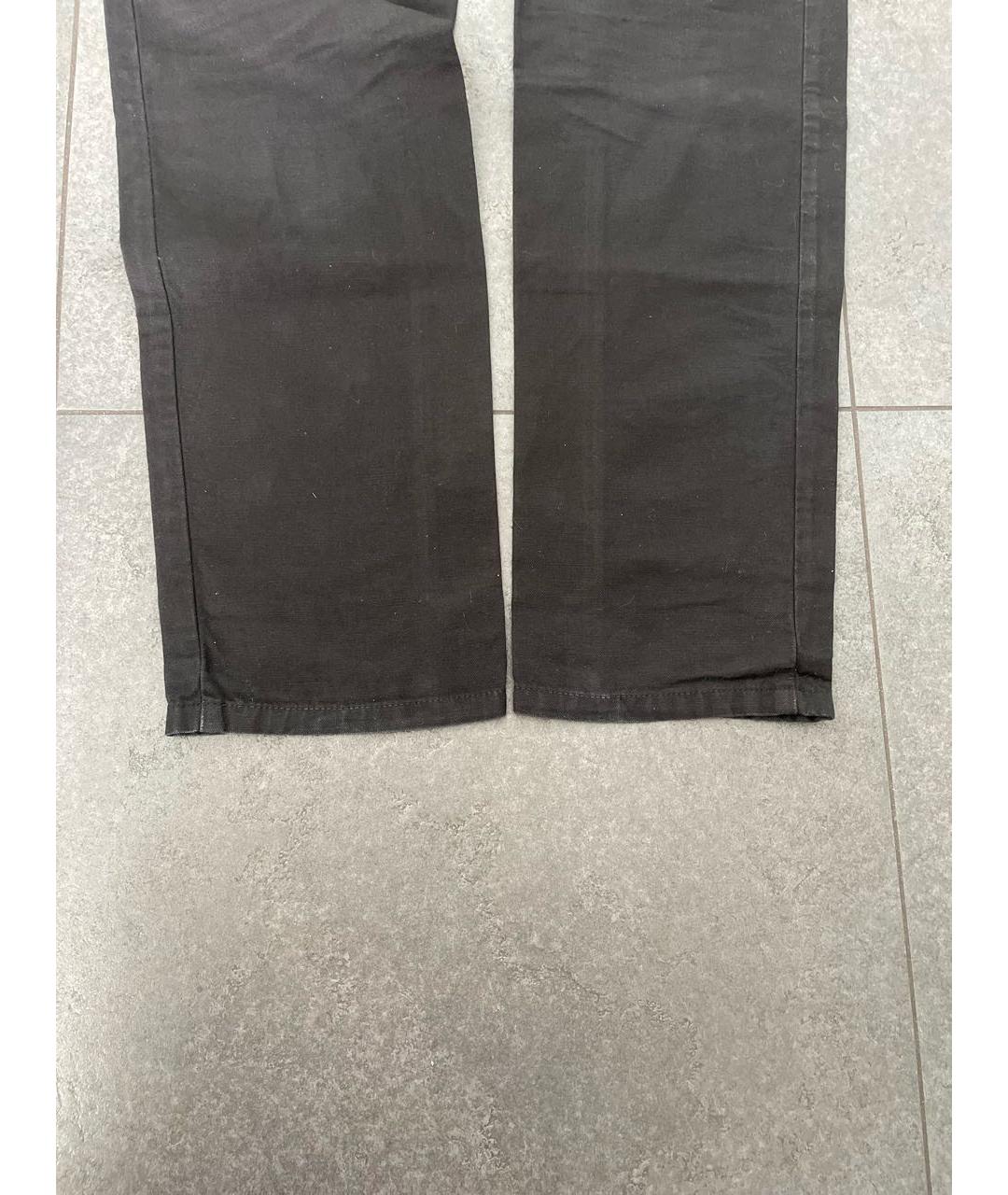 DOLCE&GABBANA Антрацитовые хлопковые прямые джинсы, фото 7
