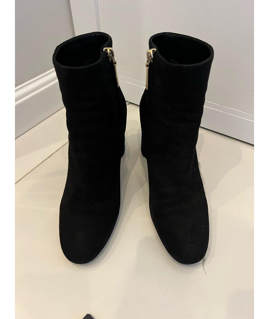 SAINT LAURENT Черные ботильоны из искусственной кожи, фото 5