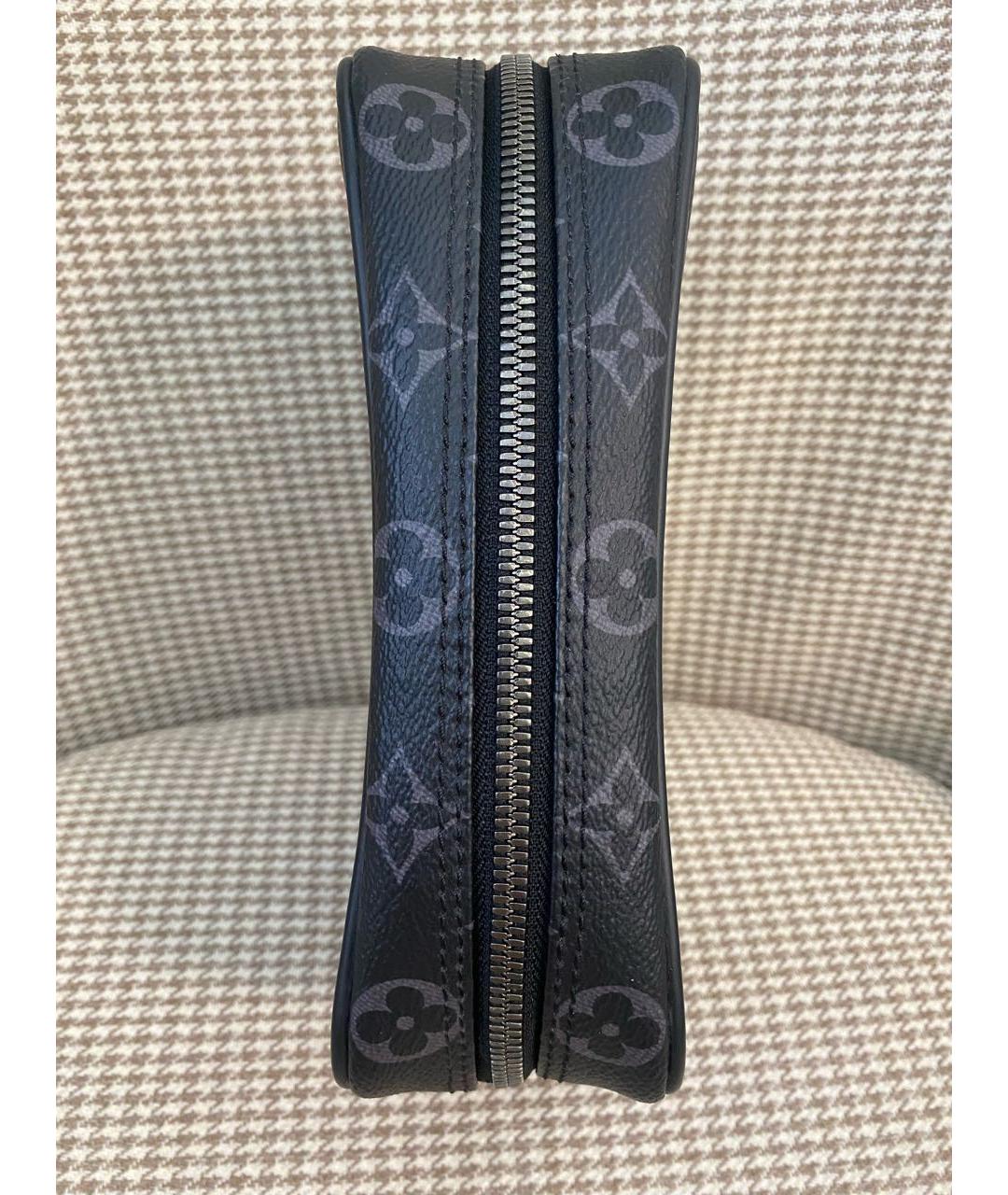 LOUIS VUITTON Черная барсетка, фото 6