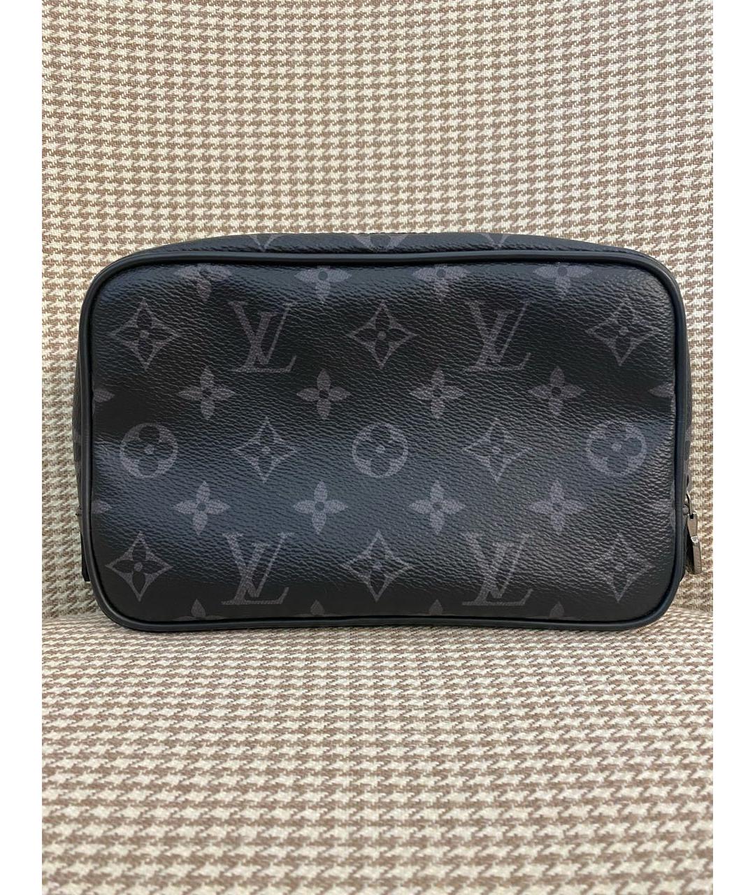 LOUIS VUITTON PRE-OWNED Черная барсетка, фото 2