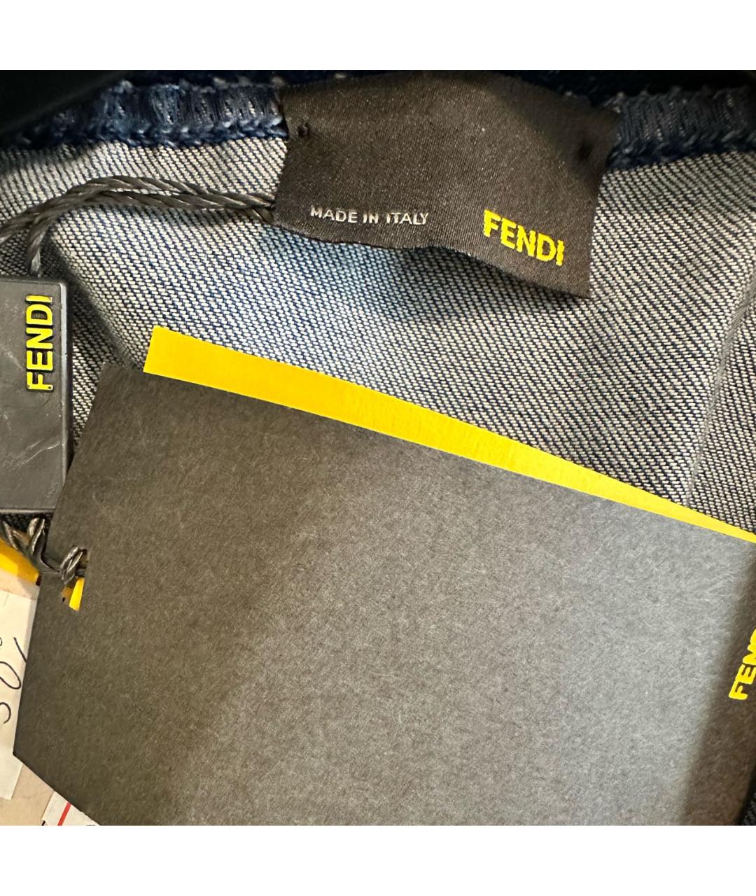 FENDI Синий хлопковый комбинезон, фото 8