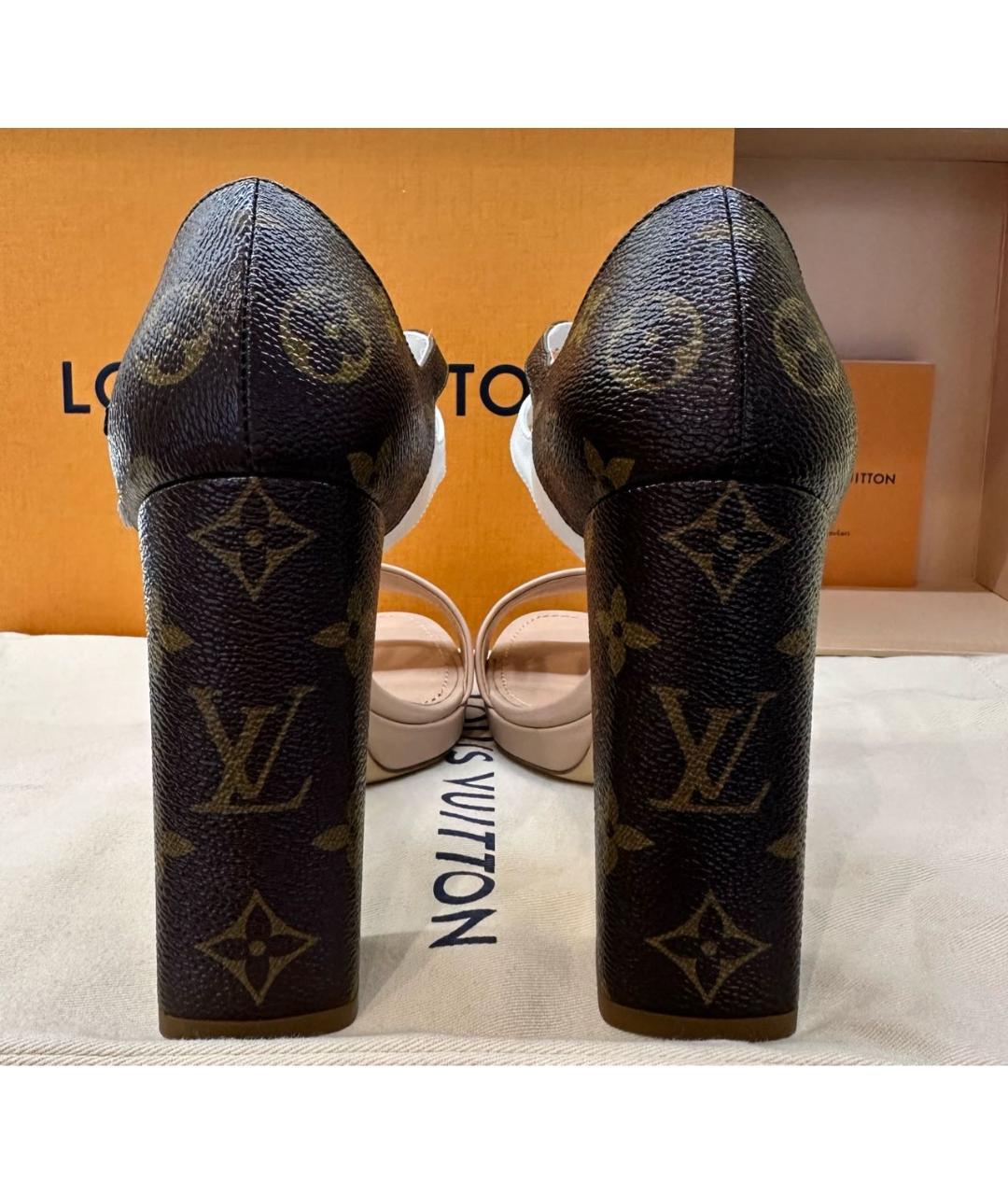 LOUIS VUITTON Кожаные босоножки, фото 3