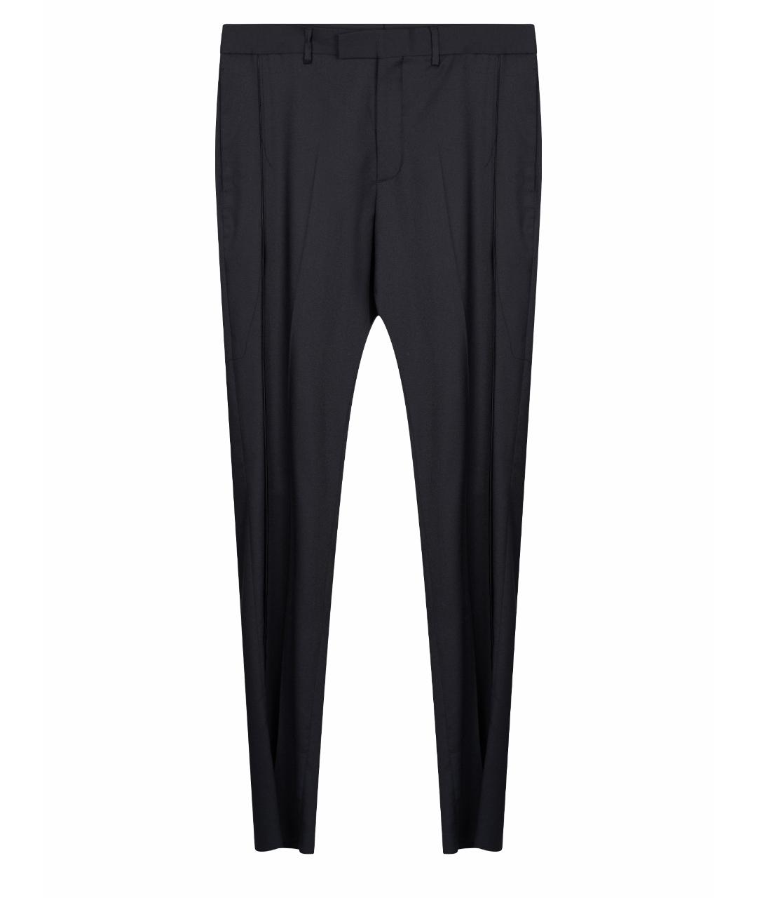 CHRISTIAN DIOR PRE-OWNED Черные шерстяные классические брюки, фото 1