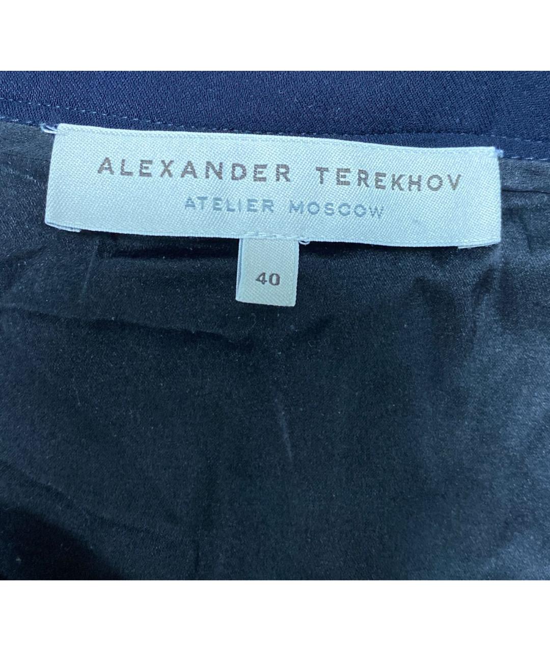 ALEXANDER TEREKHOV Темно-синяя юбка макси, фото 3