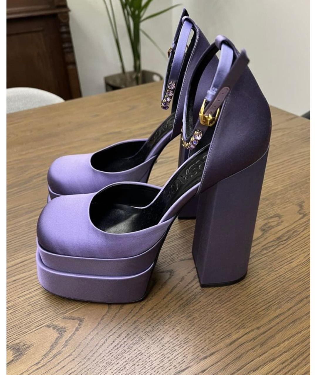 VERSACE Фиолетовые туфли, фото 3