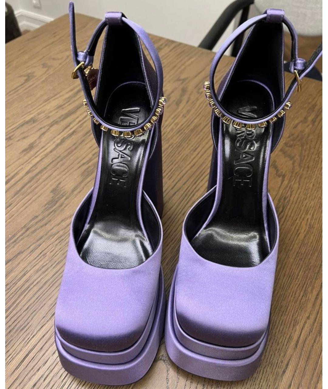 VERSACE Фиолетовые туфли, фото 2