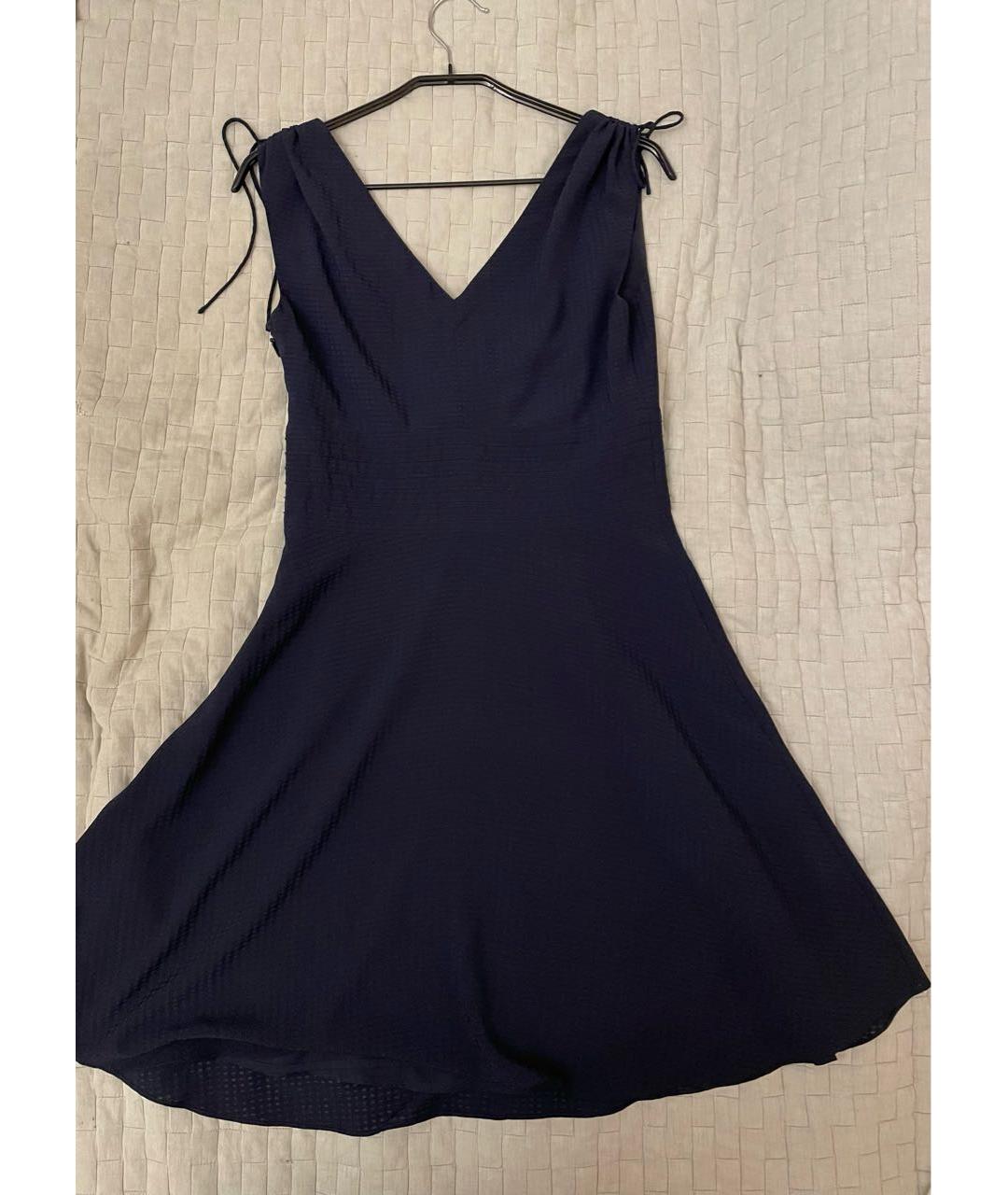 ARMANI EXCHANGE Темно-синее полиэстеровое коктейльное платье, фото 6