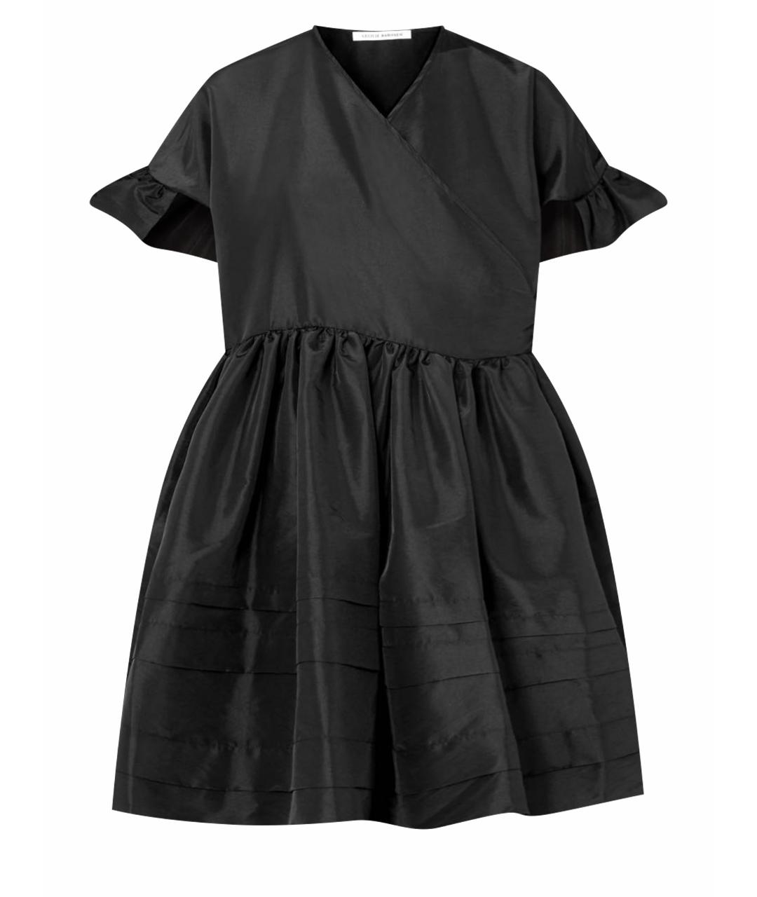 CECILIE BAHNSEN Черное полиэстеровое коктейльное платье, фото 1