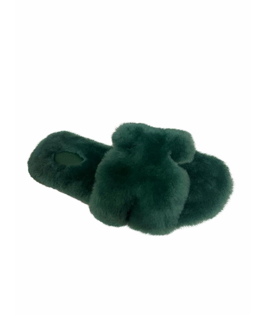 HERMES PRE-OWNED Зеленые сандалии, фото 1