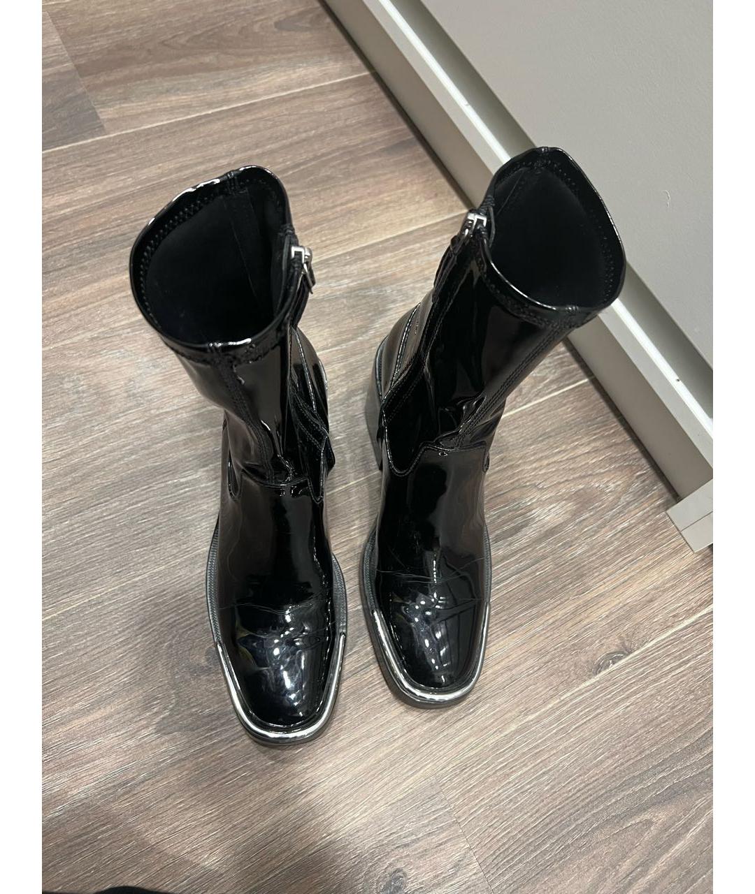 ALEXANDER WANG Черные ботильоны из лакированной кожи, фото 3